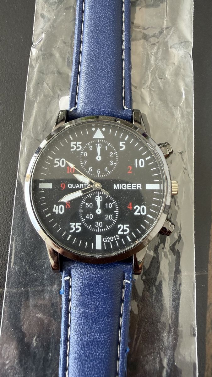 Orologi: MIGGER Quarzuhr Blau ungebraucht 40mm – Usato da Wolfwil venduto da Poulet60 1