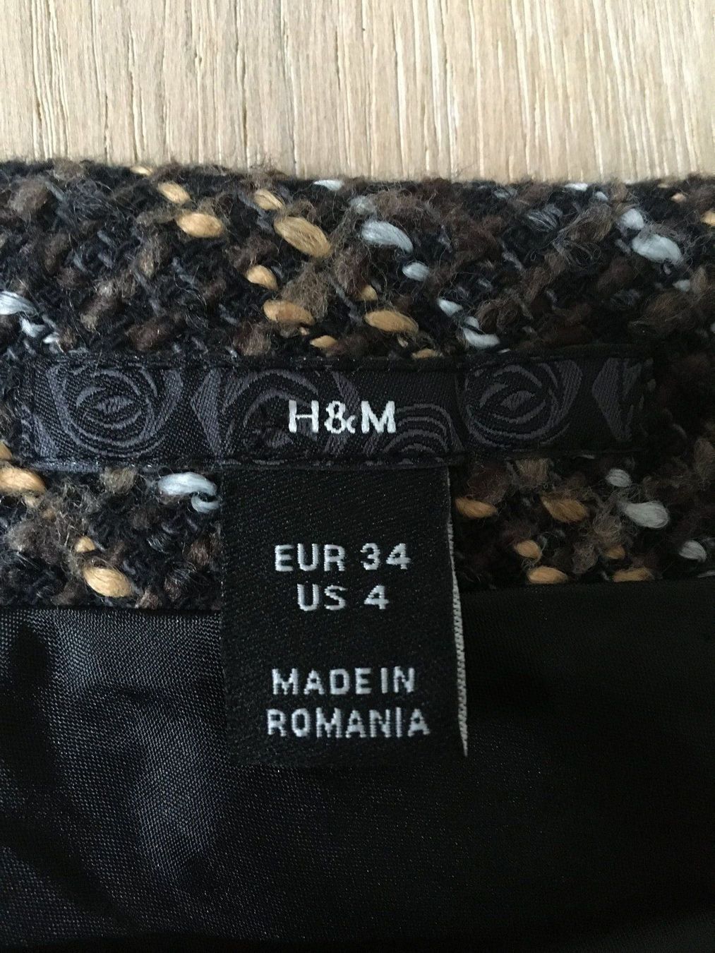 H&M Gonne: Brauner gestreifter Jupe Grösse 34 – Usato da Winkel venduto da Flyhy2020 3