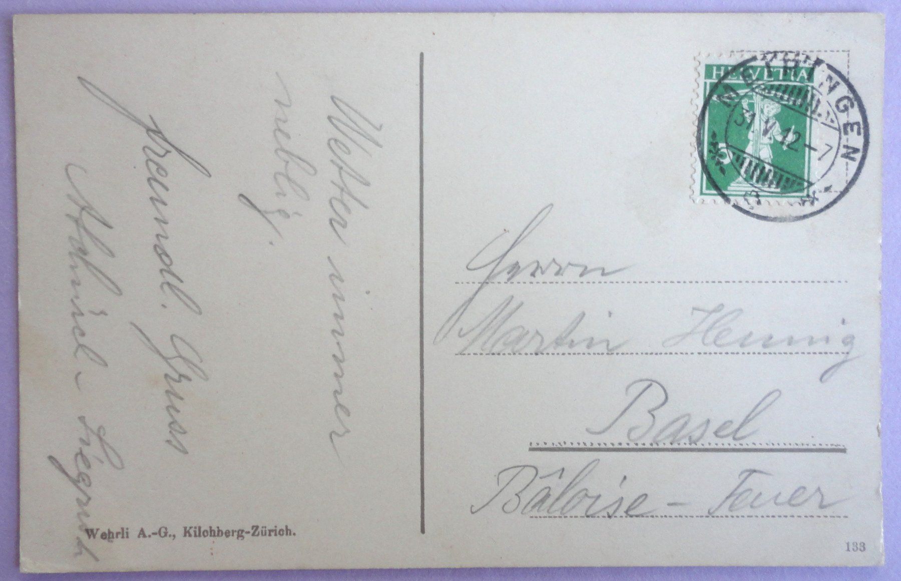 Cartoline postali: Aareschlucht bei Meiringen – Usato da Fétigny venduto da Billy2miny 1