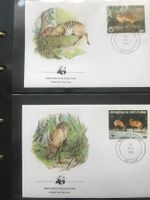 WWF Elfenbeinküste 1985 Zebraducker Satz Ersttagsbriefe