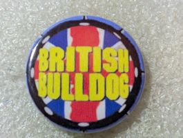 Ansteckpin 91: WWF WWE Wrestling British Bulldog