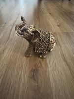 Goldener Elefant Glücksbringer Dekoration, Top Zustand!