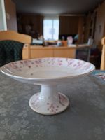 Elegante Tortenplatte mit Blumenmuster - Vintage Look!