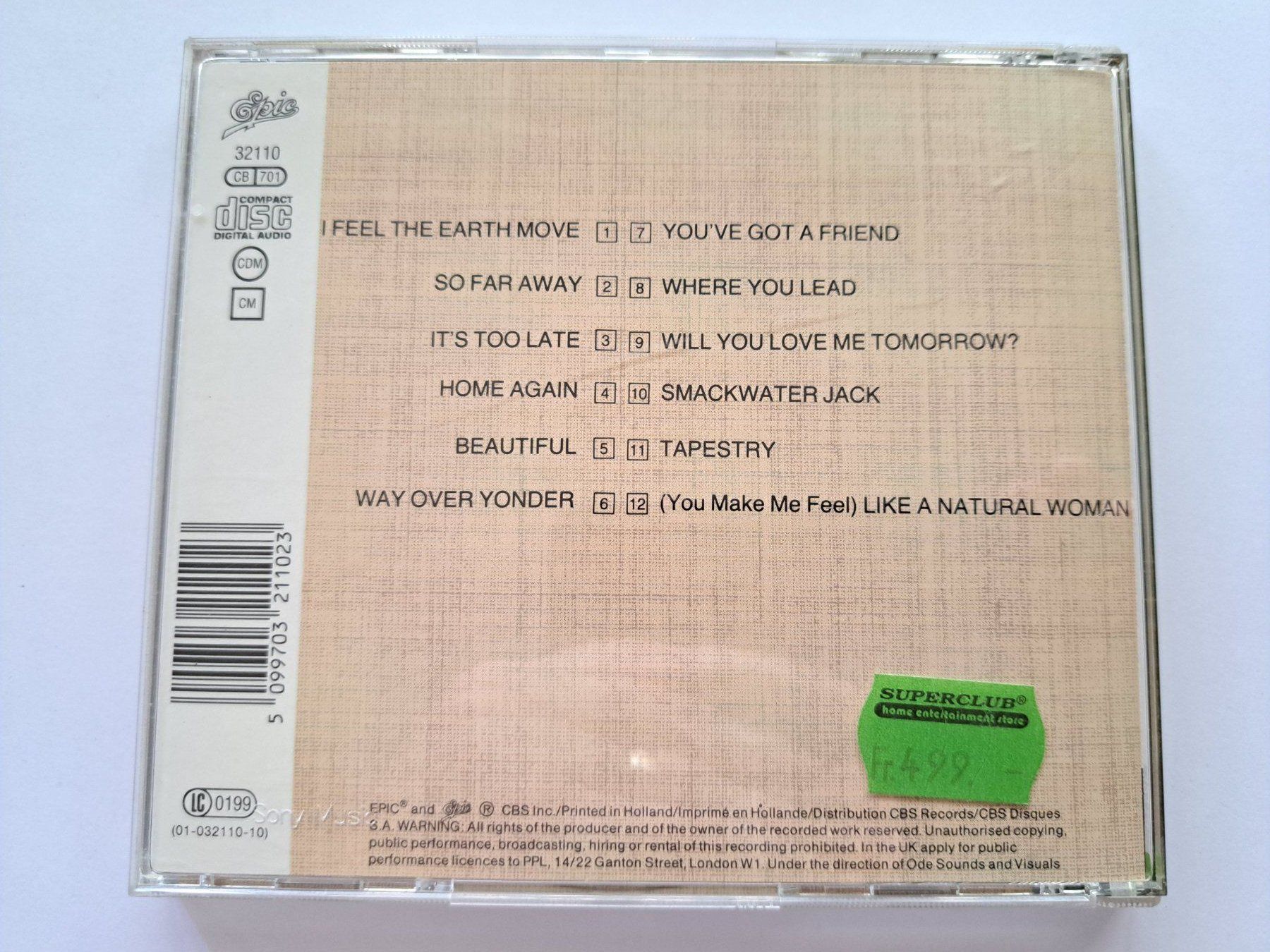 CD: CD Carole King – Tapestry – Usato da Pully venduto da bro_n52j 1