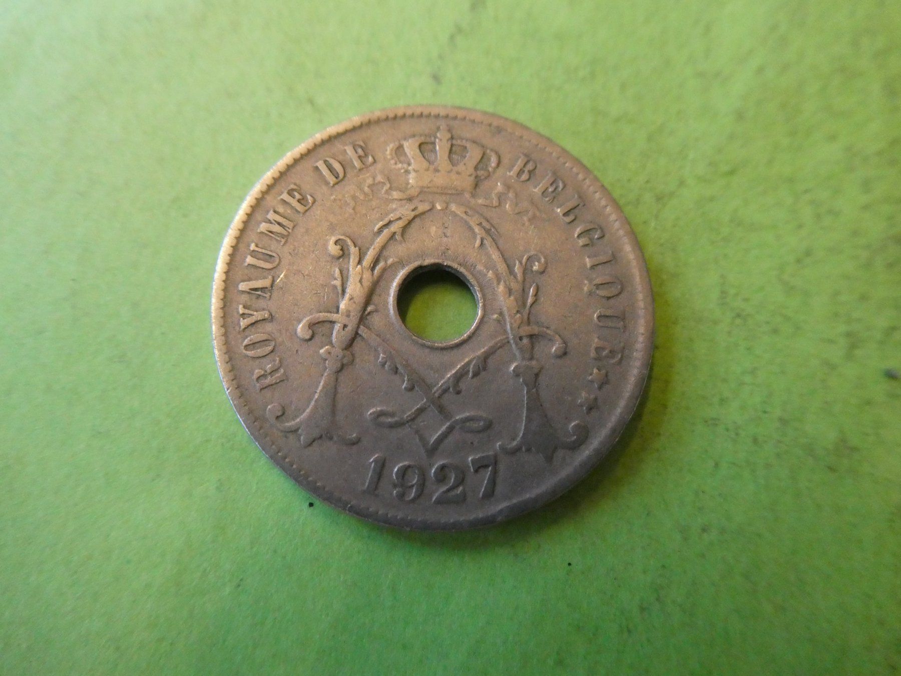 Tutti le monete: Belgien 1927, 25 Centimes – Usato da Hinterforst venduto da Rohusri 1