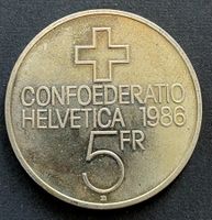 GEDENKMÜNZE SCHWEIZ 1986