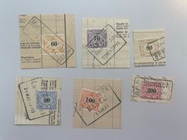 Eisenbahnmarken lot, gestempelt