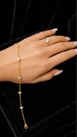 Elegantes Damen Armband mit Kleeblatt-Design & funkelnden St