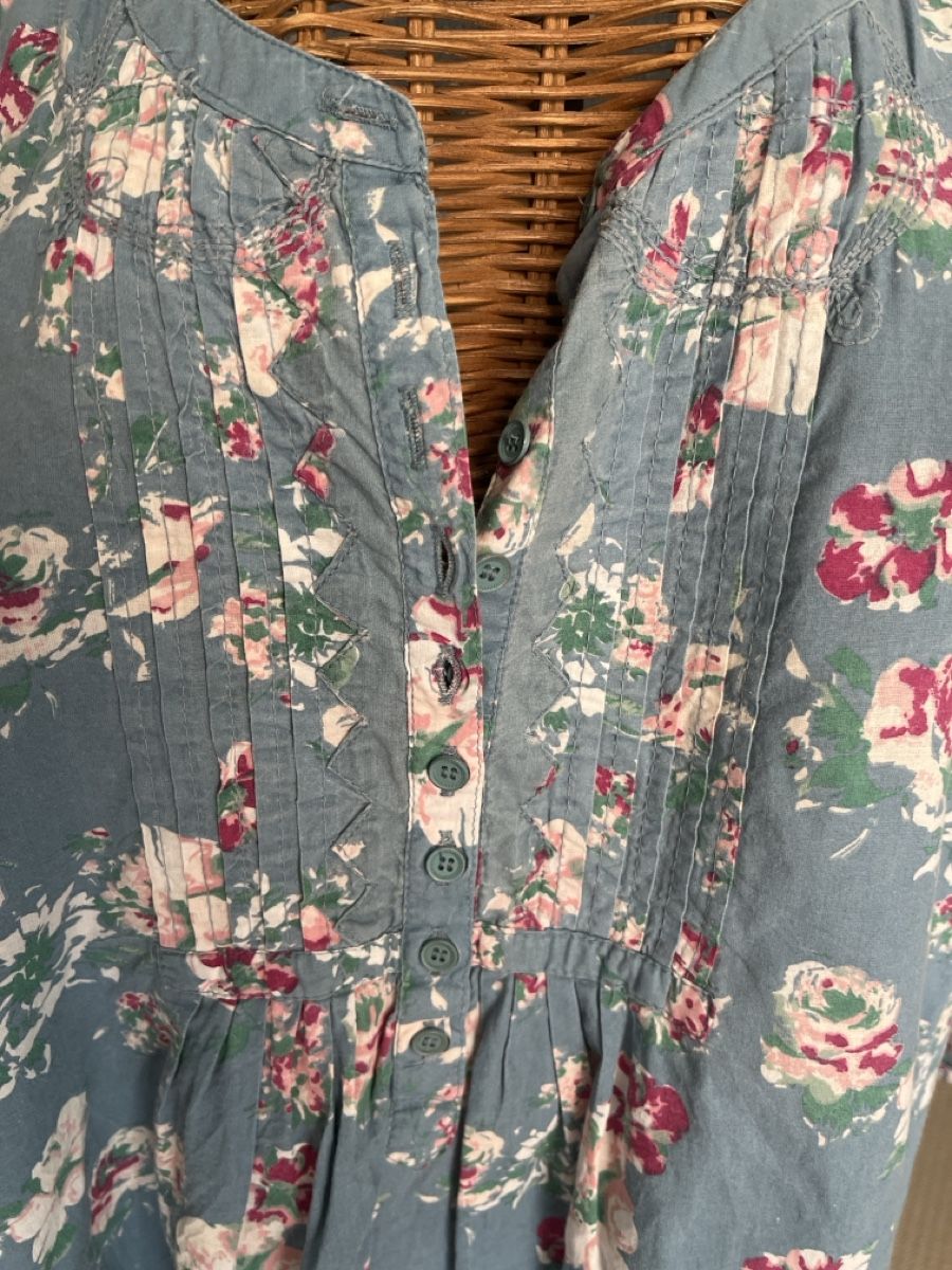 Camicette: Blusentunika mit Blumenprint, Baumwolle, ca. 44 – Usato da Solothurn venduto da Bobesch08 4