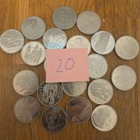 20x 5 Fr. Münzen Schweiz aus Hausräumung