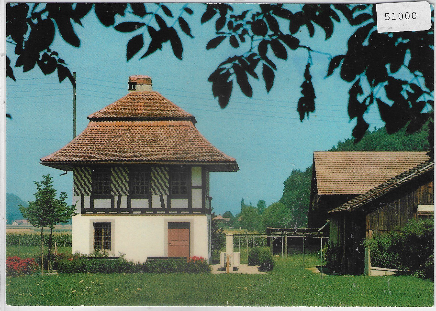 Cartoline postali: Nat. Milchwirtschaftliches Museum Kiesen b. Thun – Usato da Ettingen venduto da Kartenplanet