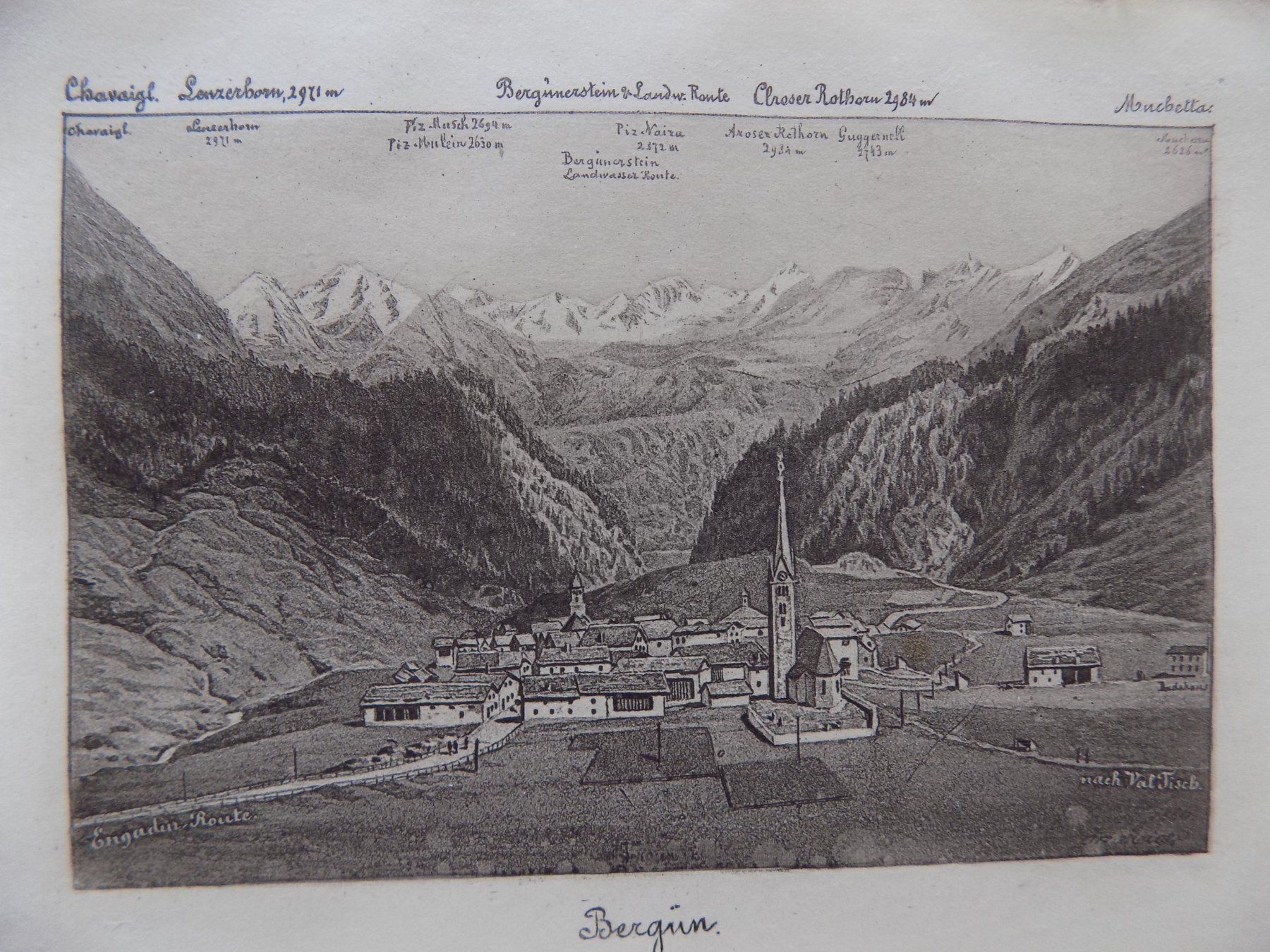 Gravures: Bergün – D'occasion à Risch par Rischli15 6