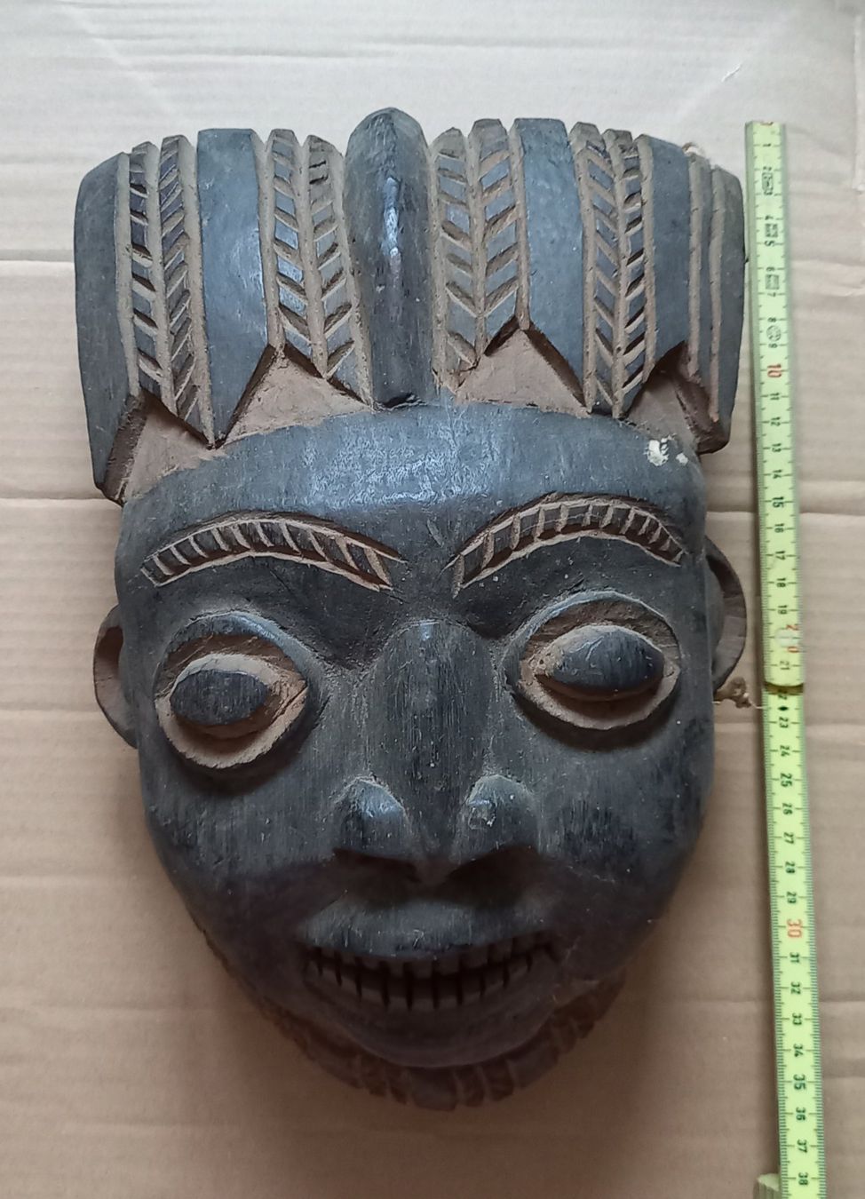 Sonstige Antiquitäten & Kunst: Holzmaske, Dachbodenfund.. – Gebraucht aus Vilters von Fleiflomi