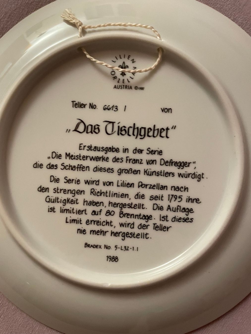Teller: 6 assiettes Franz von Deffregger – Gebraucht aus Pampigny von nouveau11 6
