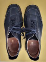 Halbschuhe Navyboot mit hellen Stepnähte, dunkelbraun
