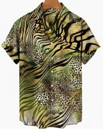 Bluse Hemd Tiger Leoopard Style S/M