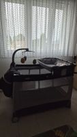 Reisebett Lullaby Magic grau mit Wickelaufsatz und Tasche