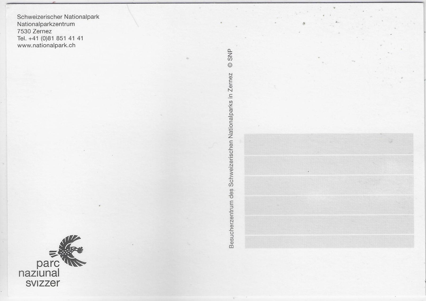 Cartoline postali: Nationalparkzentrum Zernez – Usato da Ettingen venduto da Kartenplanet 1