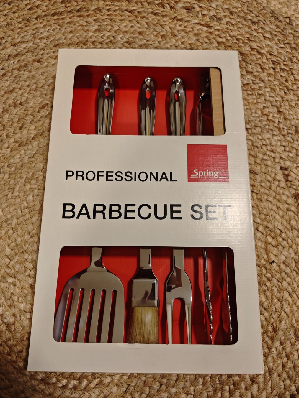 Set di posate: Spring Barbecue Set, 4-teilig, neu! – Nuovo e nell'imballaggio originale da Gunzgen venduto da 0Aurin0