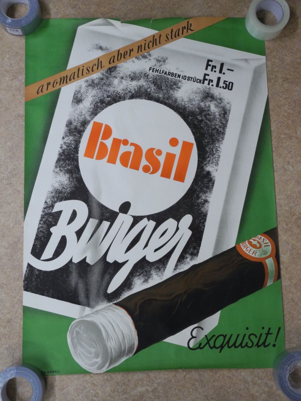 Poster & Bilder: BRASIL BURGER PLAKAT – Gebraucht aus Reinach AG von Huckleberrysix