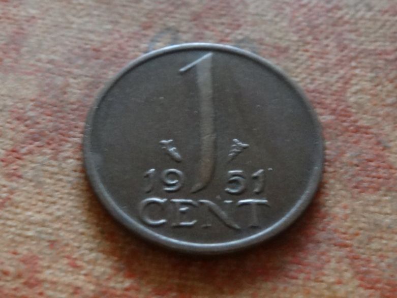 Alle Münzen: PAYS-BAS  Nederland  1  Cent  1951 – Gebraucht aus Romanel-sur-Lausanne von Swift13 1