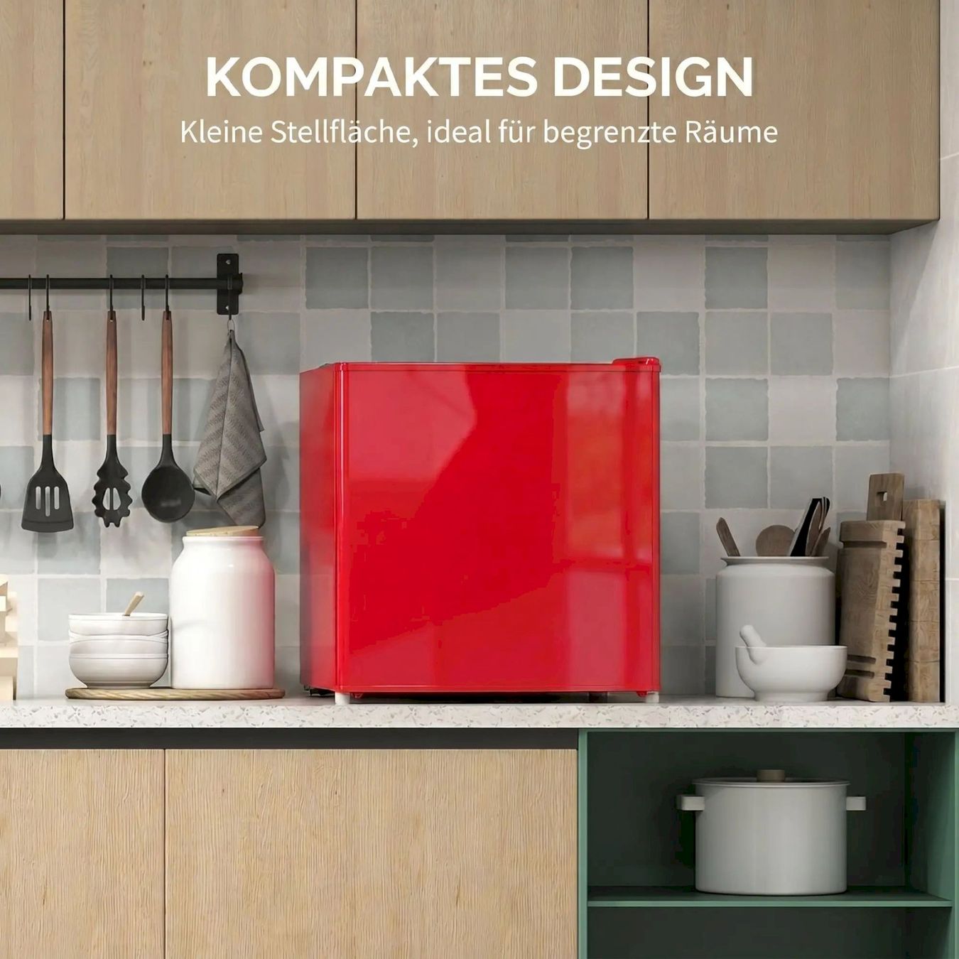 Kühlschränke & Kühlen: HOMCOM Mini-Gefrierschrank 35L rot – Neu und originalverpackt aus Bottighofen von zaap 4