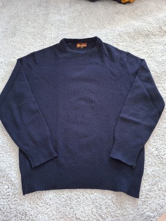 Pull en laine homme bleu taille S