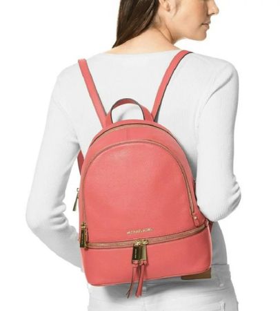 Michael Kors Rucksack, lachsfarben, Echtleder, sehr bequem