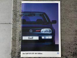 VW Golf GTI/GTI 16 V Edition Verkaufsprospekt März 1997