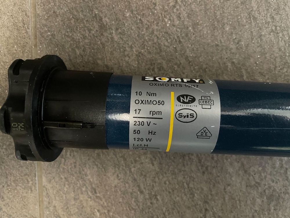 Somfy OXIMO RTS 10/17 10 Nm Kaufen auf Ricardo — free download