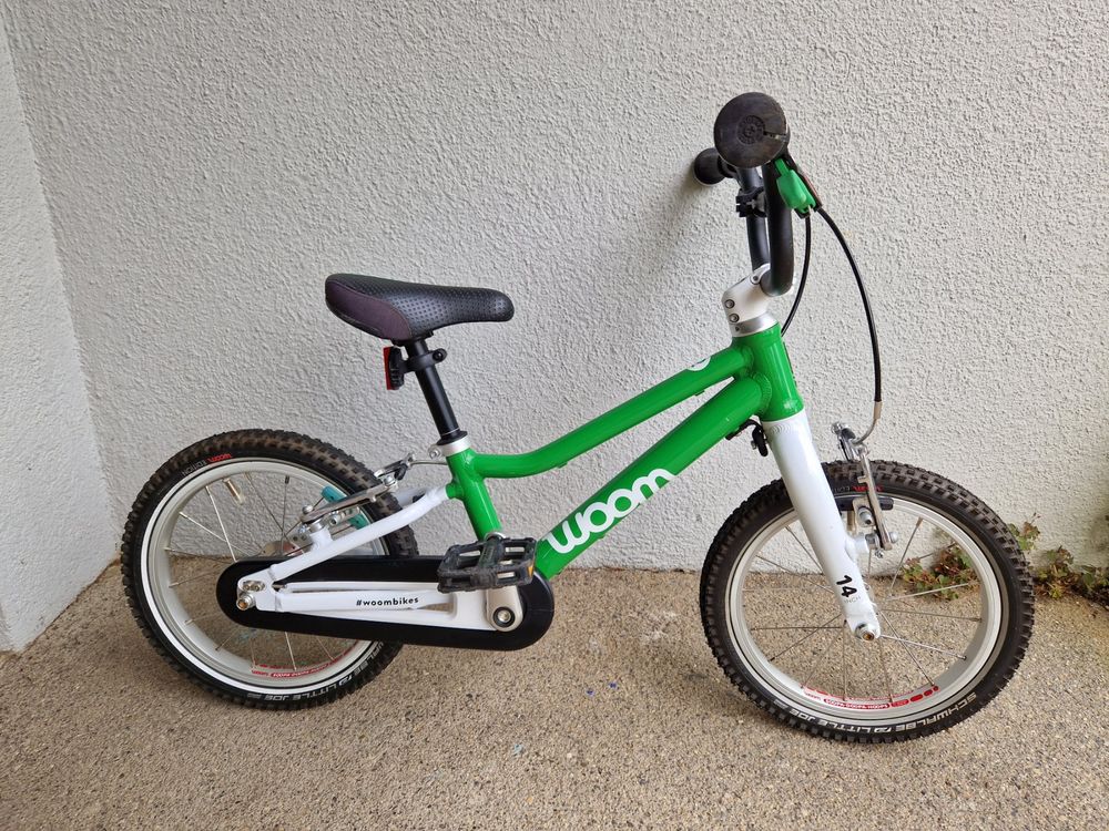 Woom 2 Kinderfahrrad, 14 Zoll, Grün Kaufen auf Ricardo