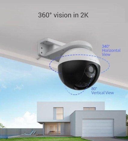 Insta360 Camcorder: EZVIZ CS-C8W WLAN-Aussenkamera 2K+, 360° – Neu und originalverpackt aus Winterthur von Smart-cam 1