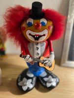 Grosses Steinmanndli / Steinmännchen / Clown + Gitarre 28 cm