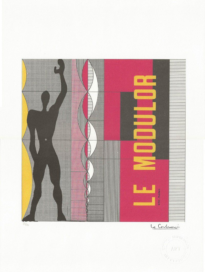 Grafica & Litografie: Lithographie Le Corbusier Modulor – Nuovo (secondo la descrizione) da Solothurn venduto da F1shop1