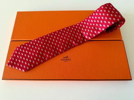 Cravate HERMES-Paris „OVNI“ - avec box original