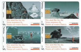 4 Taxcards 1798-1801 Winterthur Versicherung