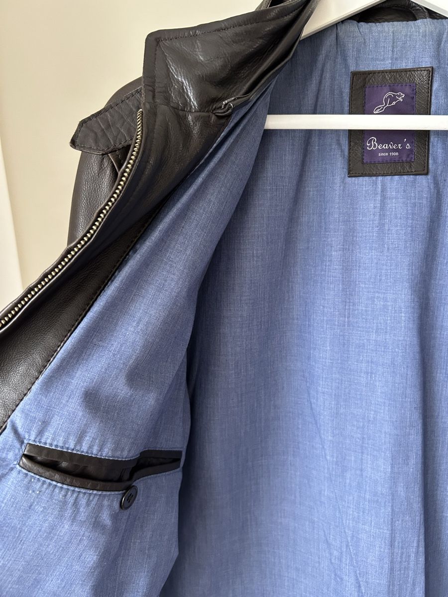 Giacche: Beaver's Lederjacke, Gr. 54, Braun, echtes Leder – Usato da Zürich venduto da Lolaa123 3