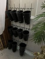 34er-Set Profi-Floristenkübel & 10 Aufhängung Blumenständer