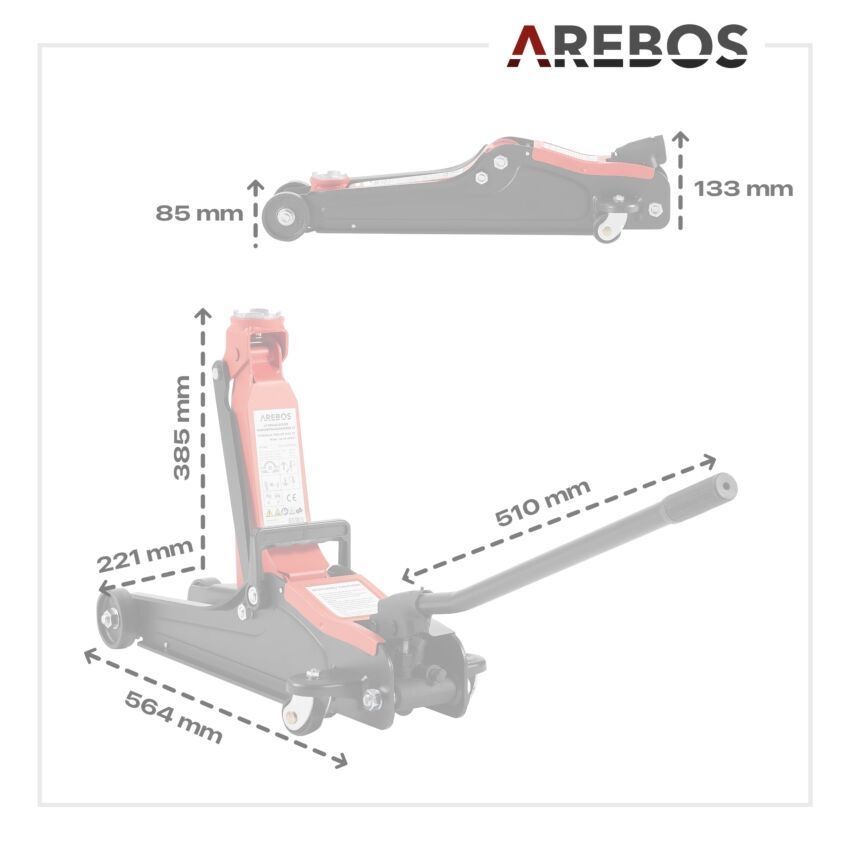 Ponts élévateurs & Crics: Hydraulischer Wagenheber 2T – Neuf (Voir description) à Nebikon par warendiscount 5