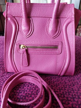 Damentasche in Pink, Echtleder, neuwertig