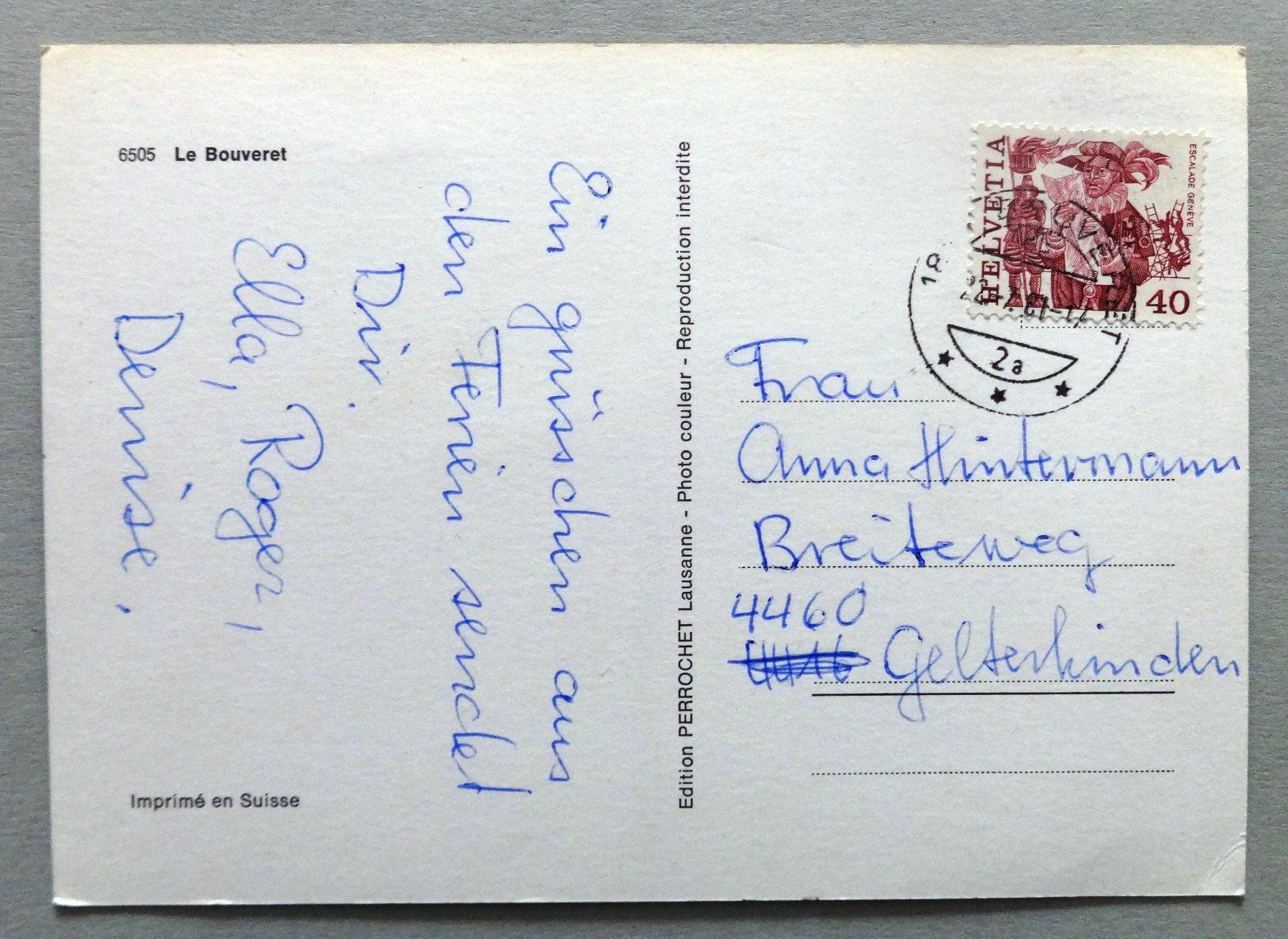 Cartoline postali: Le Bouveret – Difettoso da Fétigny venduto da Billy2miny 1