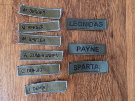 Namensschilder Armee