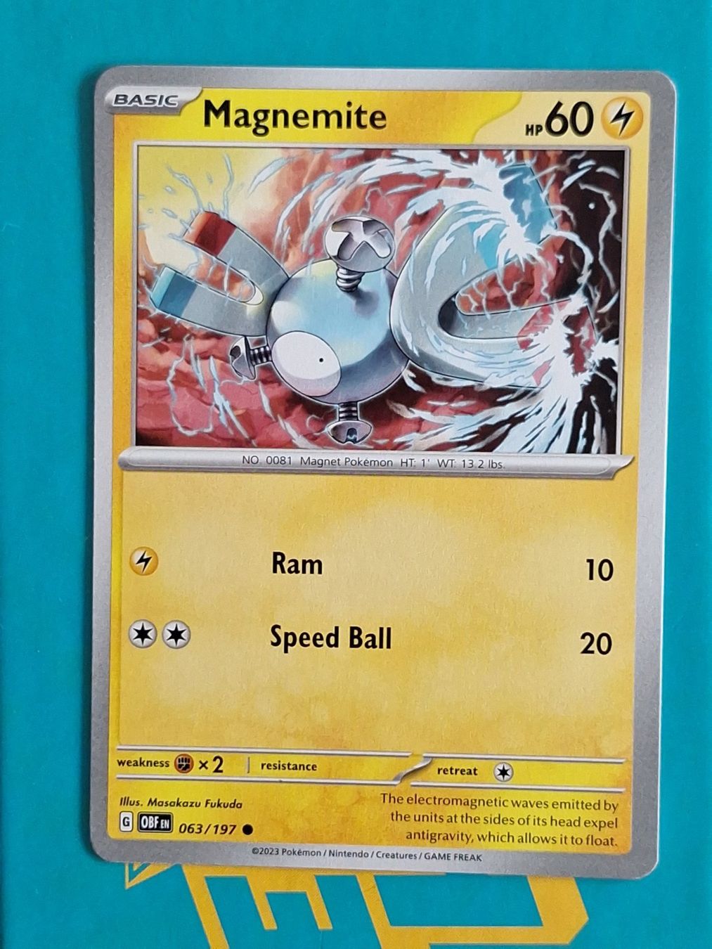 Pokémon Carte collezionabili: Magnemite - Pokemon Obsidian Flames – Usato da Altstätten SG venduto da GGsGameshop