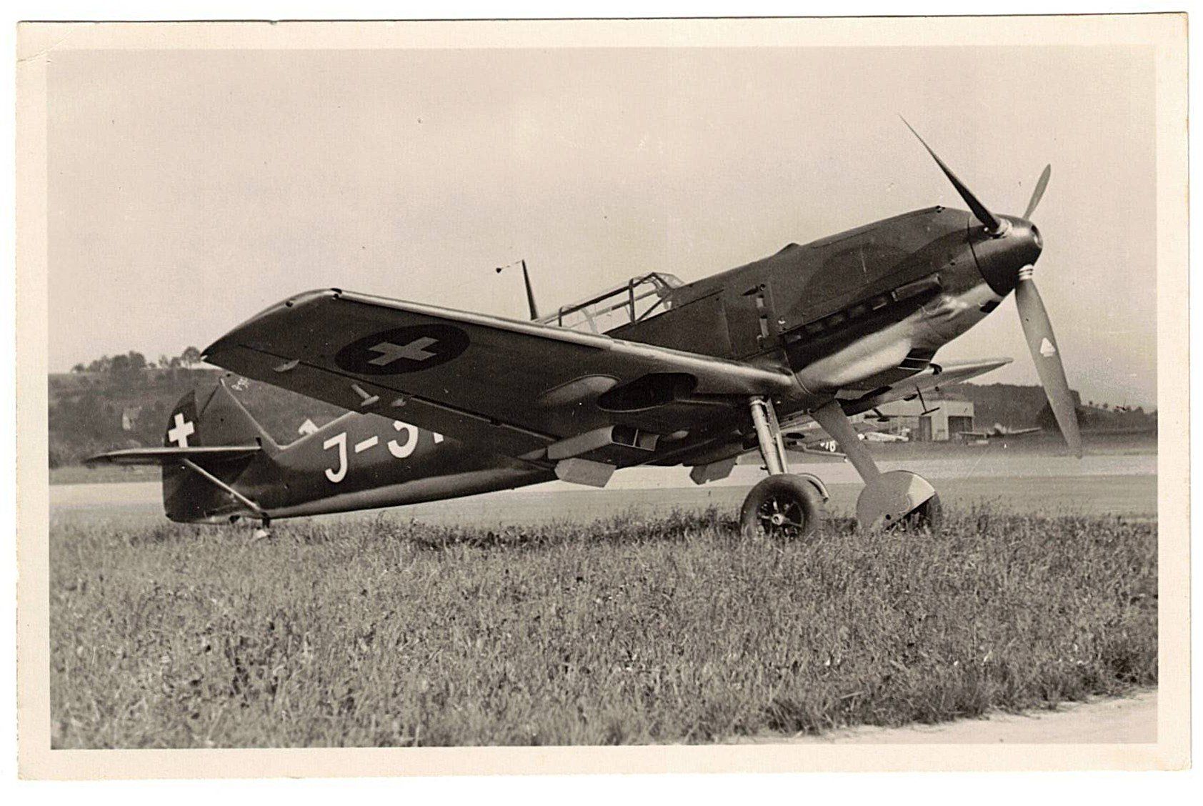Ansichtskarten: Karte Messerschmitt Schweiz. Luftwaffe – Gebraucht aus Gossau ZH von granby