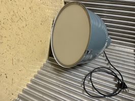 Industrielampe Hängelampe Deckenlampe Stahlgehäuse hellblau