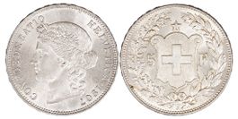 5 Franken von 1907 (unzirkuliert +)