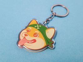 Keychain Dog - Shiba Inu Pirate
