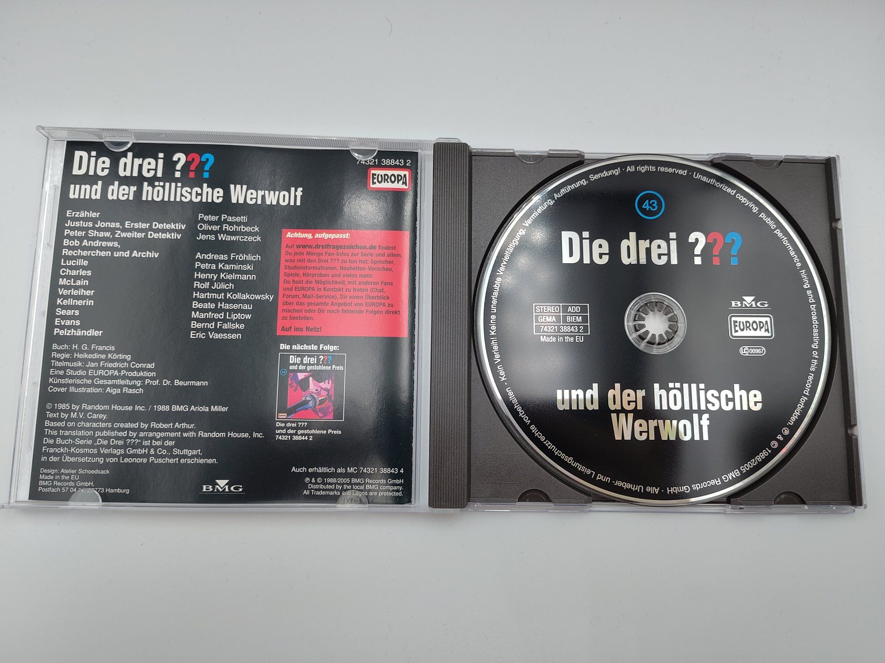 Audiolibri: Die drei Fragezeichen Folge 43 "und der höllische Werwolf" – Usato da Kloten venduto da SuperRetroPixels 2