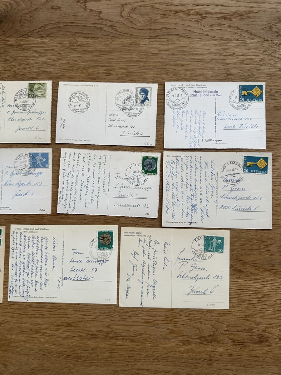 Cartoline postali: Schweiz - 11 schöne Ansichtskarten 1960er Jahren  – Usato da Schmitten / FR venduto da Samsara169 6