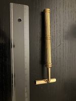 Rasoio a lametta, in ottone, vintage